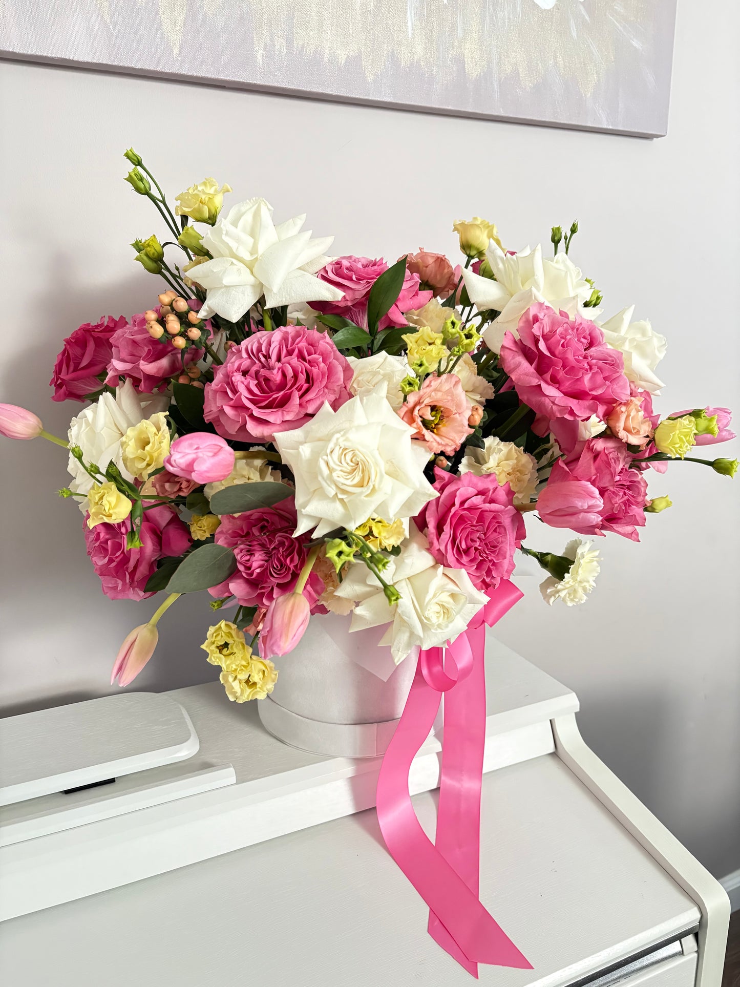 Spring Radiance: Floral Hat Box